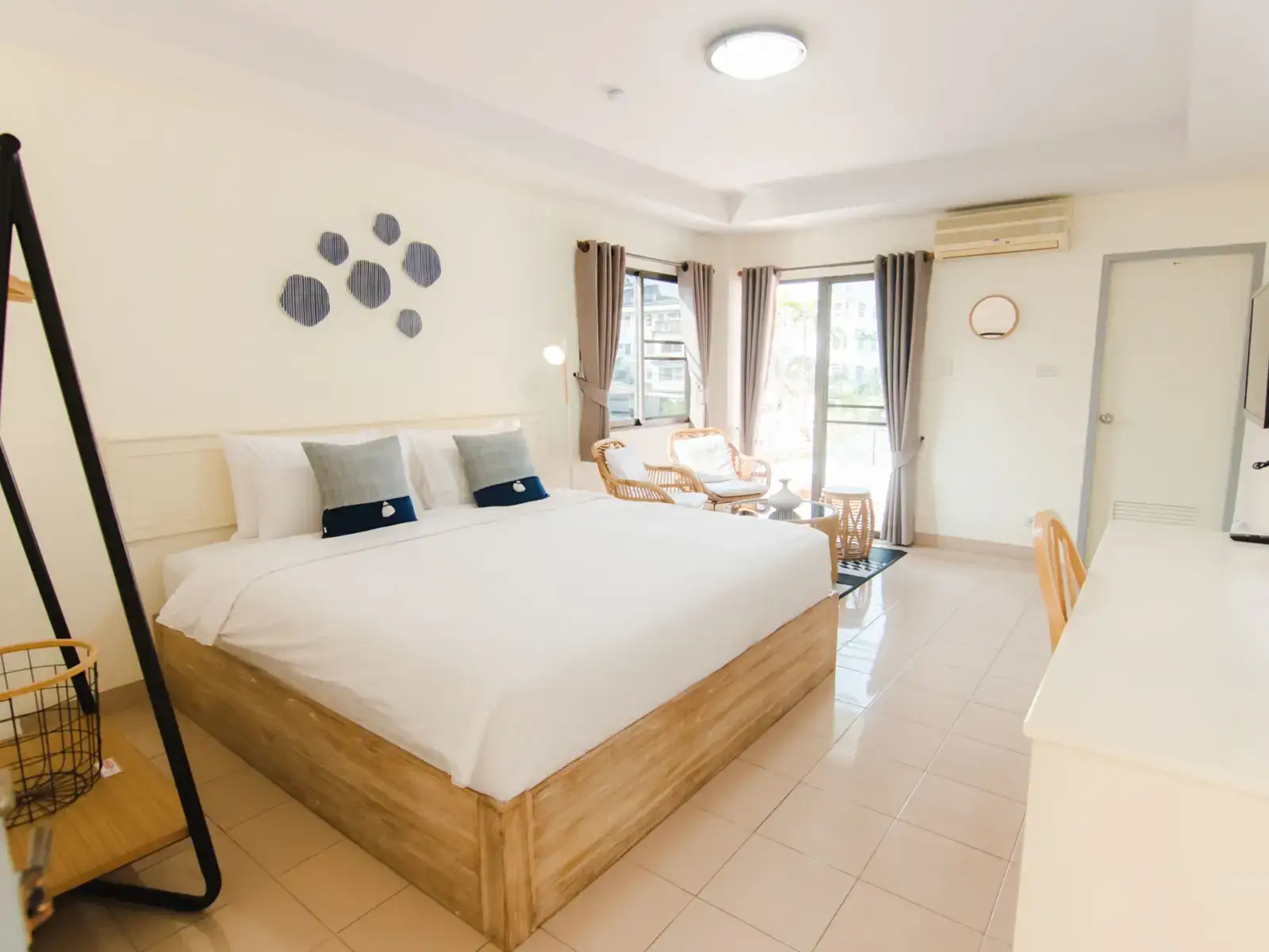 Deluxe private room with a double bed at The Social Club
